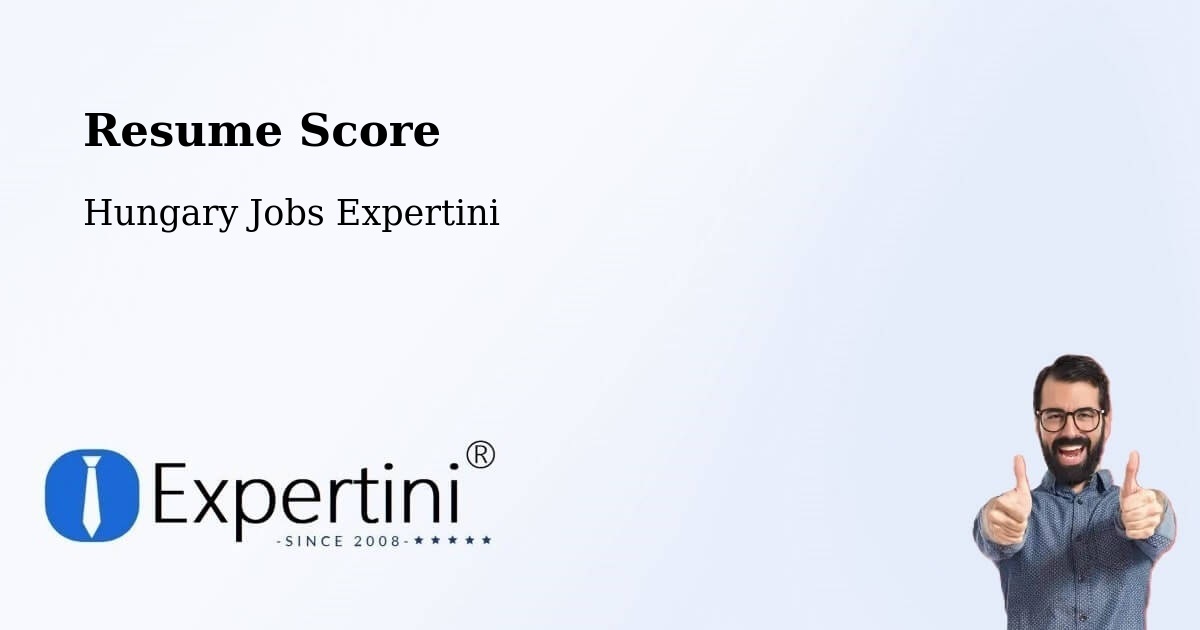 Resume Score & Job Description Match Tool – Göd - Hungary Jobs Expertini